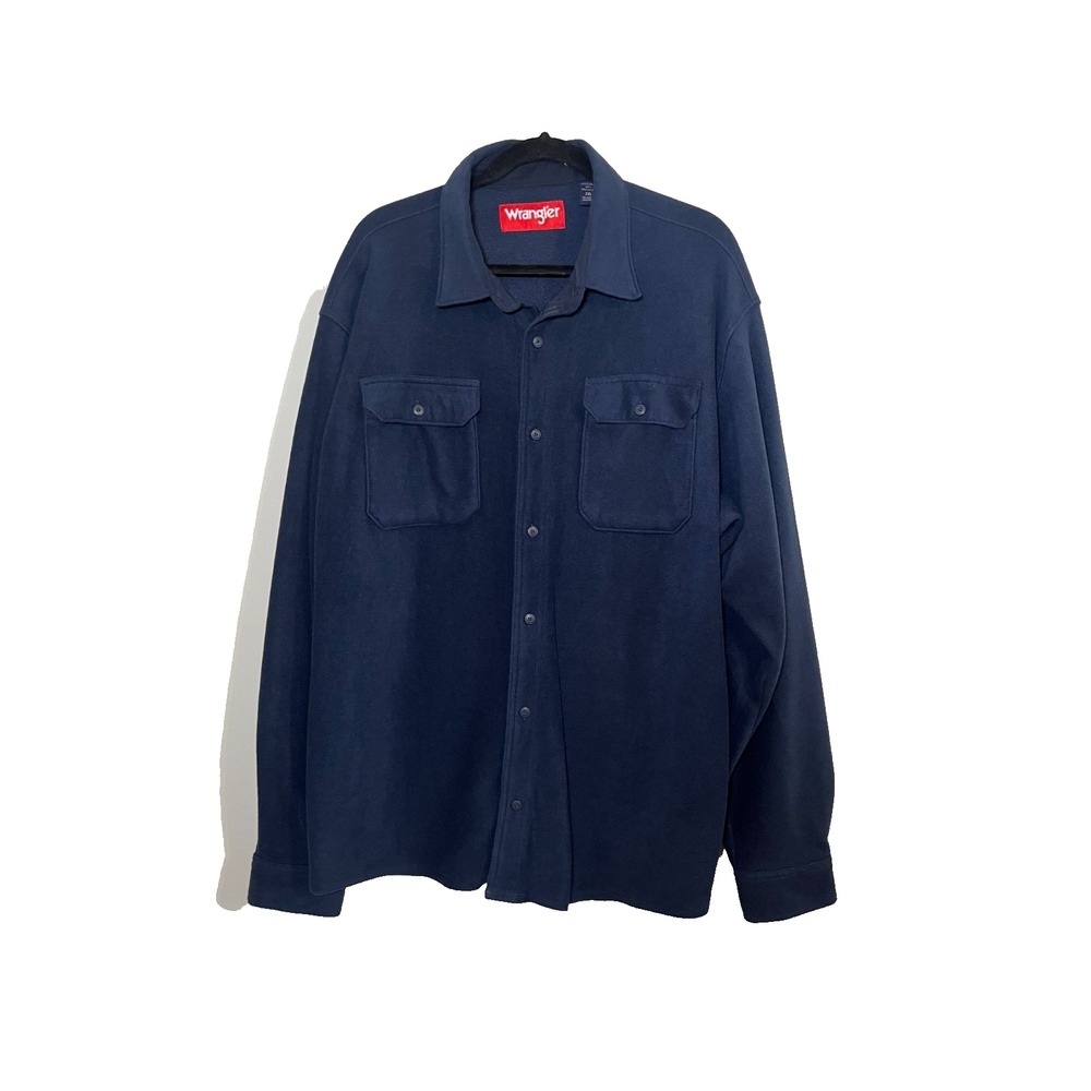 Wrangler Fleece Neutral Shirt 2XL Outdoors Western Cowboy Retro Classic 90s